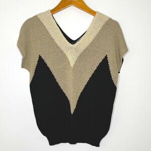 Vintage Cinzano short sleeve knit‎ sweater